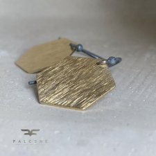 Kolczyki Honey - Srebro i Mosiądz