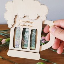PUDEŁKO KUFEL NA BON UPOMINKOWY PIENIĄDZE