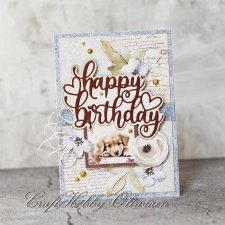 Happy birthday - urodzinowa kartka z pieskiem