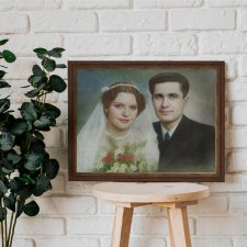 Monidło – Personalizowany Portret Ślubny | Prezent na Ślub, Rocznicę, Dla Pary Młodej