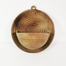 Ścienna, ceramiczna doniczka, Niemcy, lata 70.