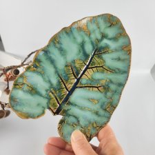 Ceramiczny talerz liść