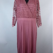 Little Mistress plisowana sukienka maxi koronka 20 / 46