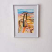 Akwarela w ramie Toskania 16*21 cm