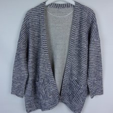 Dorothy Perkins sweter narzutka z kieszonkami oversize / M