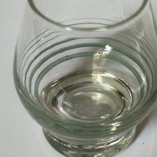 Glass lata 70-e Oryginalny malowany natryskowo kieliszek z lat 70-ych