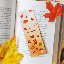 Papierowa zakładka jesienna - I am an autumn | Jesień zakładka