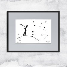 Grafika z ramą - nr 135 - insp. Mały Książę