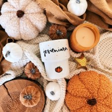 JESIENIARA jesienny kubek ręcznie malowany barowy 350ml