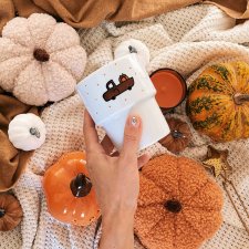PUMPKIN TRUCK jesienny kubek ręcznie malowany barowy 350ml