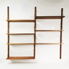 Modułowy system półek ściennych, proj. Poul Cadovius, Dania lata 60.