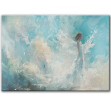 Plakat - 50x40 cm Anioł  w chmurach (2-0744)