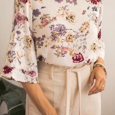 bluzka w kwiaty XL