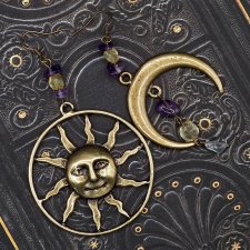 Kolczyki boho Moon and Sun no.3