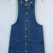 Denim spódnica jeans rozpinana na szelkach 4 / 32