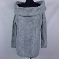 Cameo Rose szary sweter z golfem / M