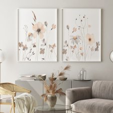 ZESTAW PLAKATÓW 2cz 50x70 cm Polne kwiaty  (set226)