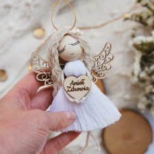 Makramowy Anioł Zdrowia | Pakowanie na prezent gratis!