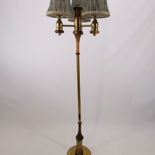 Mosiężna lampa podłogowa, lata 70.