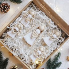 Wyjątkowy box świąteczny z aniołkami | Świąteczne aniołki 5 szt.