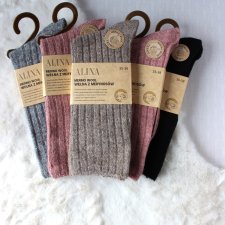 5 x Skarpetki damskie z wełny merynosów 35-38