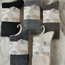 5 x Skarpetki wełniane damskie 35-38
