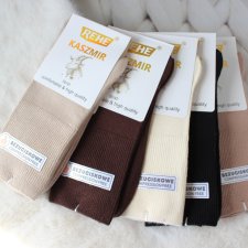 5 x Skarpetki kaszmirowe bezuciskowe damskie 39-42