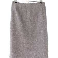 Spódnica plus size vintage melanż za kolano
