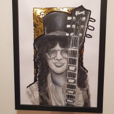 Slash Guns n' Roses Portret A3