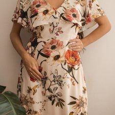 sukienka w kwiaty nowa XS