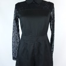Boohoo czarny elegancki kombinezon szorty S/M z metką