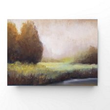 Pejzaż  - praca wykonana pastelami