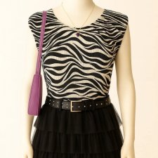 Bluzka Vintage Y2K Zebra