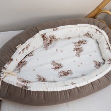 gniazdo niemowlęce kokon bambus Velvet