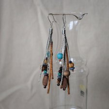 Kolczyki wiszące boho