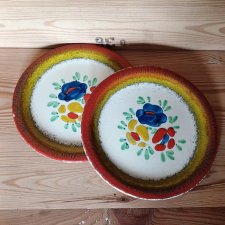 Ręcznie malowanie talerzyki vintage