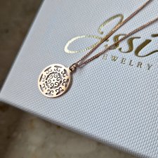 ROSETTE- naszyjnik różowe złoto