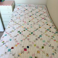 Narzuta, pled, patchwork, dwustronna
