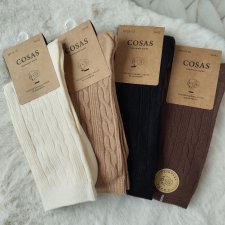 4 x Skarpetki kaszmirowe damskie 39-42