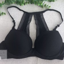 H&M czarny biustonosz push-up