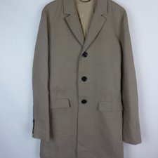 Burberry lniany płaszcz len 50 / M