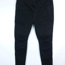 Denim Co stay black męskie spodnie skinny bikery - W 36 / L 32