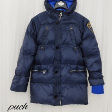 Scotch & soda puchowa kurtka zimowa chłopięca granatowa 164