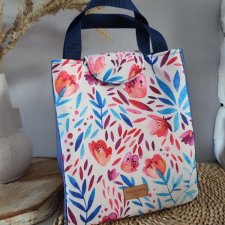 Torba Lunch Bag akwarelowe kwiaty