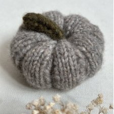 Dynia ozdobna handmade, średnia, szara - 1 szt.