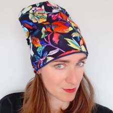 Czapka Bawełniana Jesienna Czarna
