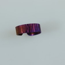 pierścionek  tytanowy  "pink gold"