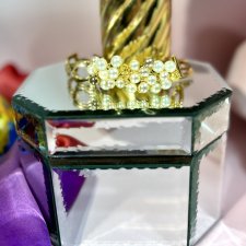 ❦❀❦ segmentowa z perłami ❦❀❦