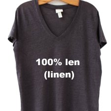 exclusive 100% linen T-shirt striped
