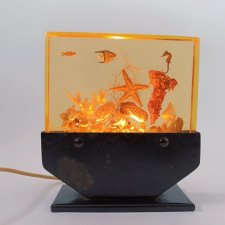 Lampa biurkowa akwarium, lata 50/60.